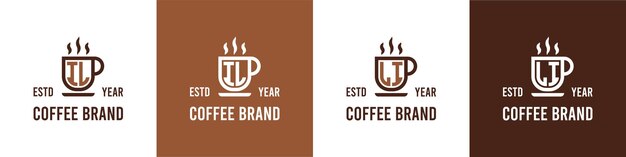 Letter IL and LI Coffee Logo suitable for any business related to Coffee Tea or Other with IL or LI initials