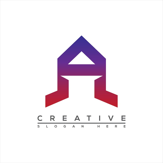 A letter initial creative logo design symbol.