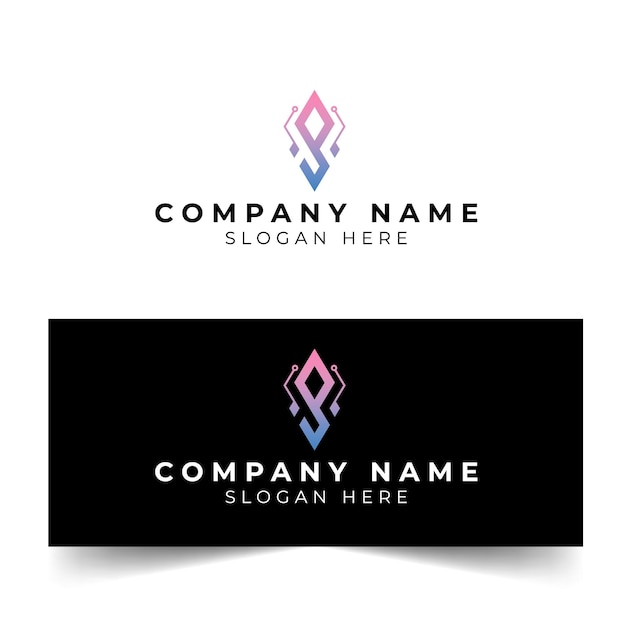 Letter IP Logo template design