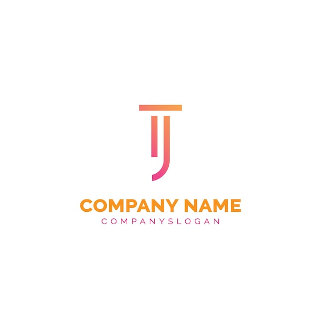 Letter J abstract logo design