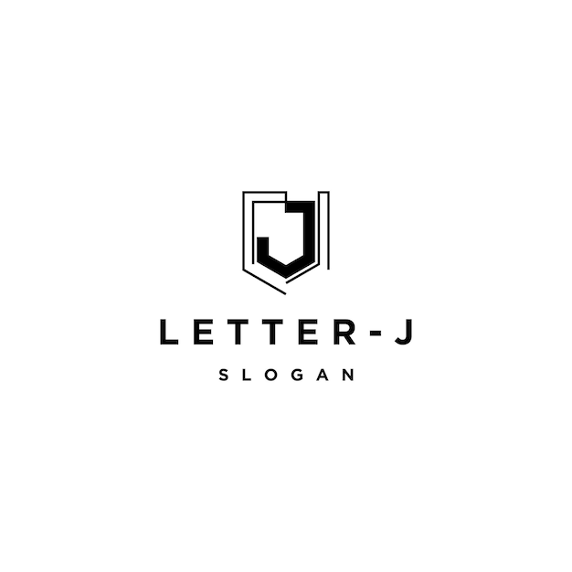 Letter J logo icon design template