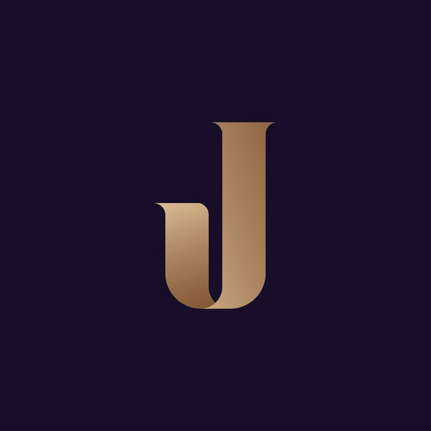 Letter J logo symbol design template elements