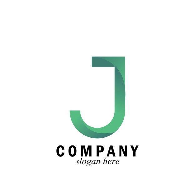 Letter J simple and luxury logo symbol vector design template