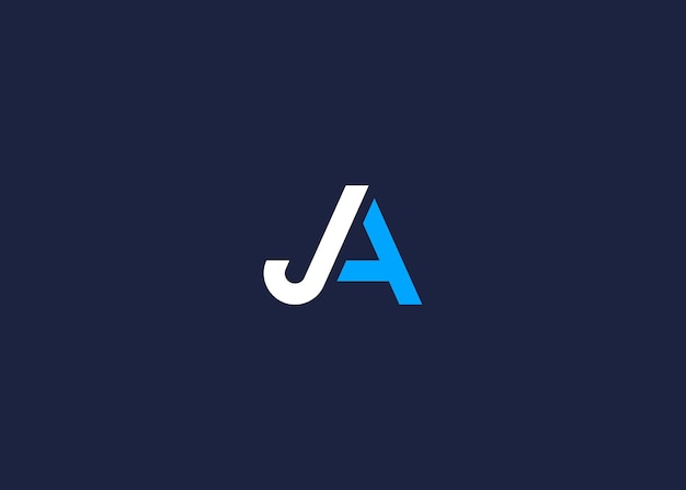 letter ja logo icon design vector design template inspiration