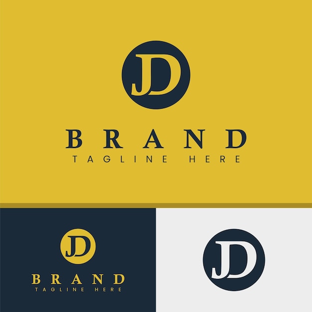 Letter JD Monogram Logo