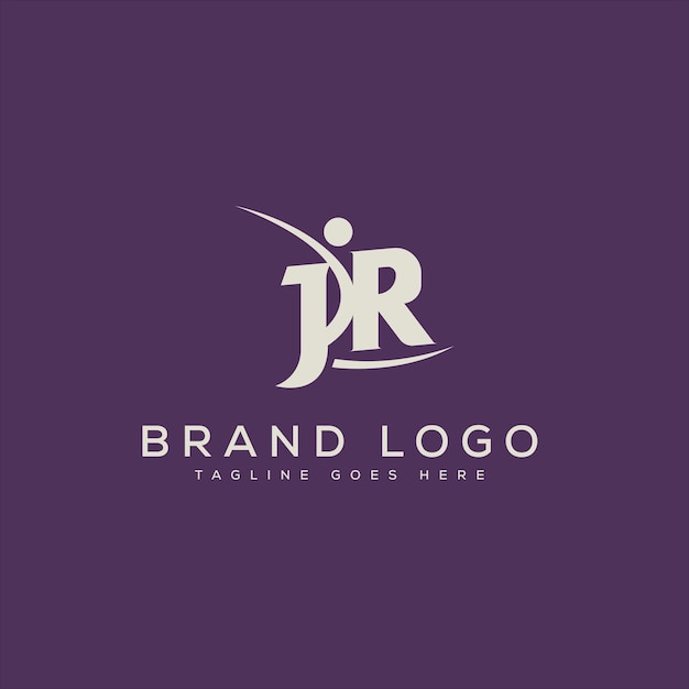 letter JR logo design vector template design for brand