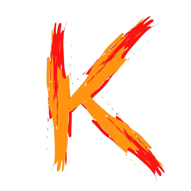 letter K, alphabet a b c d big letter and small letter