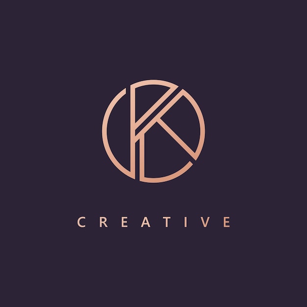 Letter K logo design Logo template Creative K logo vector symbol