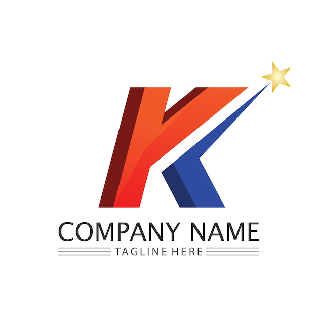 Letter K logo icon illustration design templateGraphic Alphabet Symbol for business finance logotype Graphic Alphabet Symbol for Corporate Business Identity