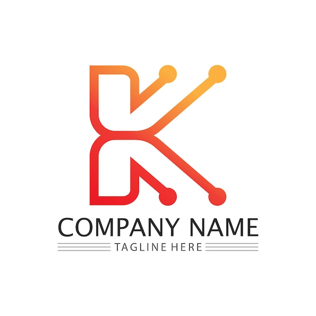 Letter K logo icon illustration design templateGraphic Alphabet Symbol for business finance logotype Graphic Alphabet Symbol for Corporate Business Identity