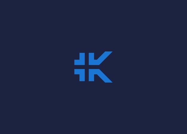 letter k with plus logo icon design vector design template inspiration