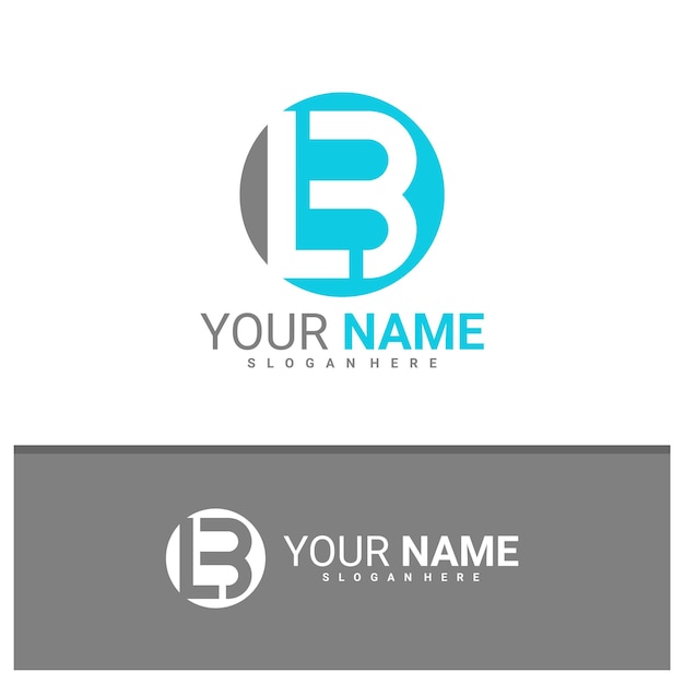 Letter L B logo design vector Creative L B logo concepts template illustration