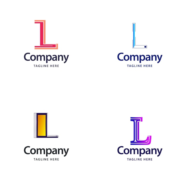 Letter L Big Logo Pack Design Creative Modern logos design for your business