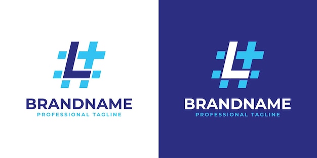 Letter L Hashtag Logo suitable for any business with L initial