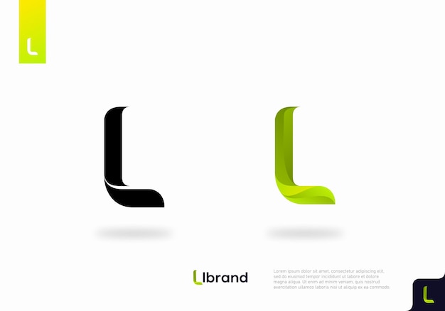 Letter L icon logo design template