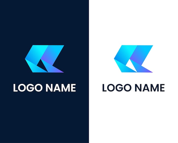 letter l and l logo design template