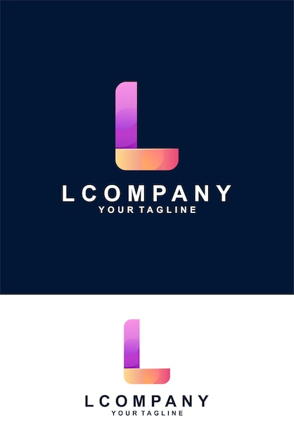 Vector letter l with charming and full colors