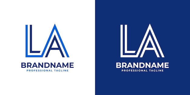 Vector letter la line monogram logo suitable for business with la or al initials