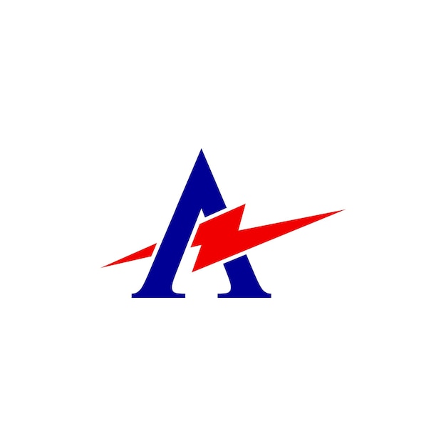 letter a lighting logo