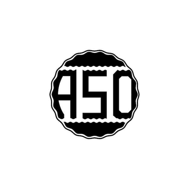 Letter Logo design 'ASO'