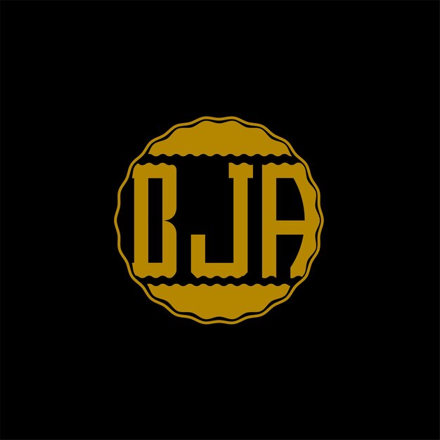 Letter Logo design 'BJA'