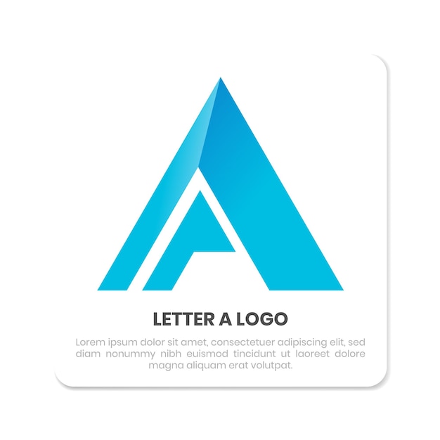 letter a logo design for company initials