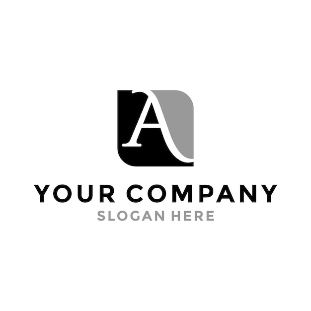 Letter A logo design symbol