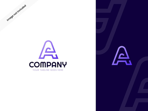 Letter A logo design template