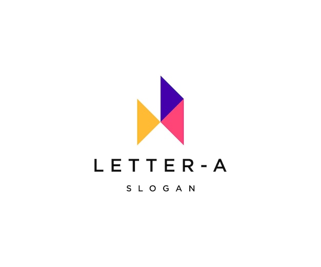 Letter A logo icon design template