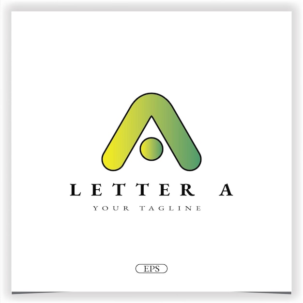 Letter a logo premium elegant template vector eps 10