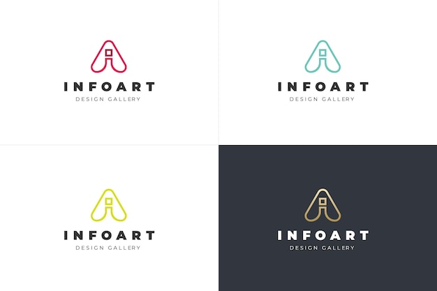 A Letter Logo Vector Concept Icon Trademark. Universal A Logotype Brand