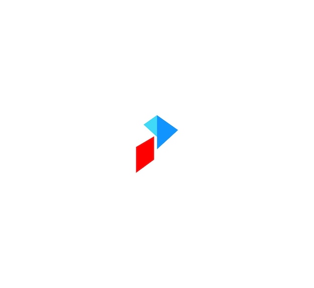 A letter logo with a blue and red letter a on a white background.