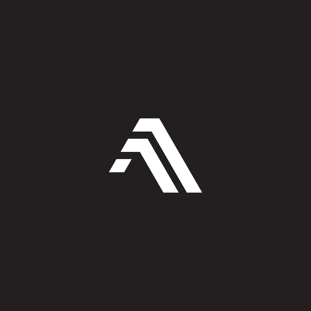 A letter a logo with a gray background