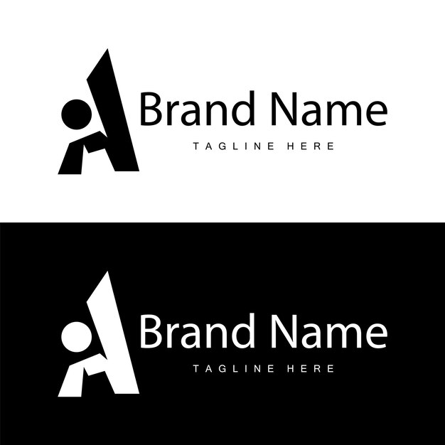 Vector letter a logo with simple style illustration of a luxury product brand template