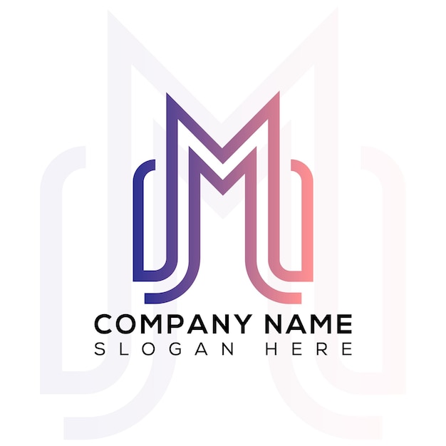 letter M creative logo design icon.