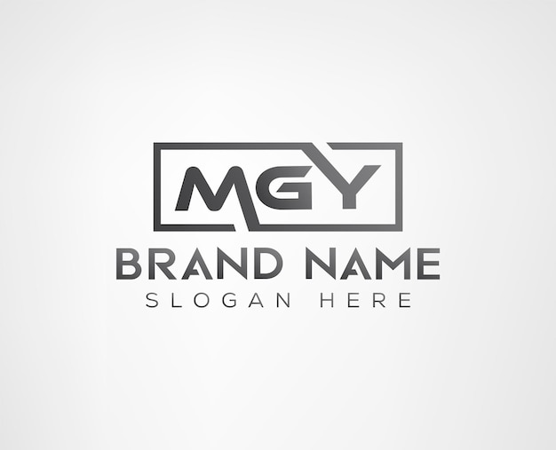 Letter M G Y typography vector Logo design vector