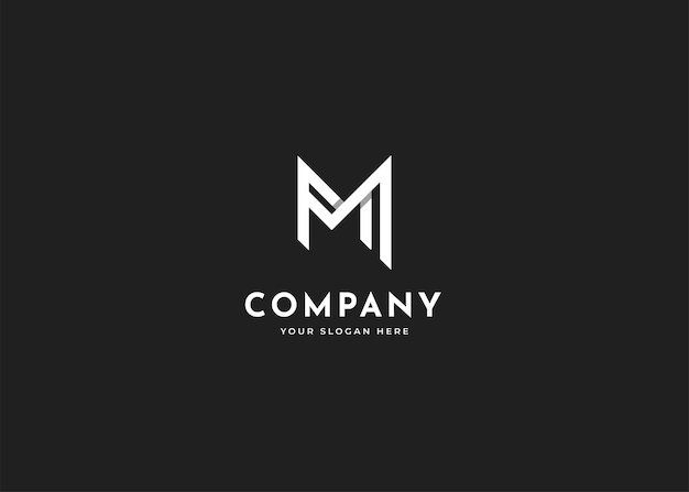 Letter M logo design template