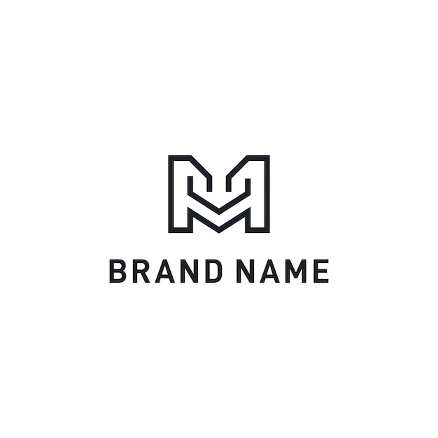 Letter M Monogram Logo Design