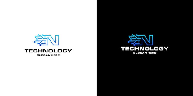 Letter m technology NFTs logo design