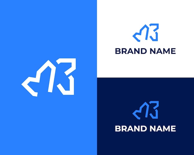 Letter MB modern Logo icon design