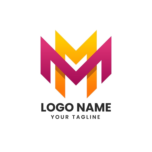 Letter MM creative logo design