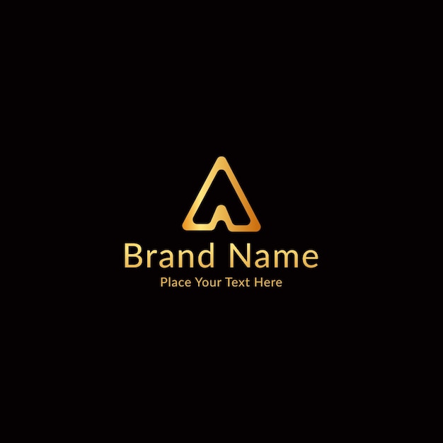 Letter A modern luxury logo