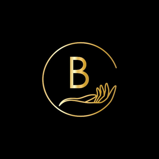 Letter Monogram design elements graceful template Gold Beauty Industry fashion logo business