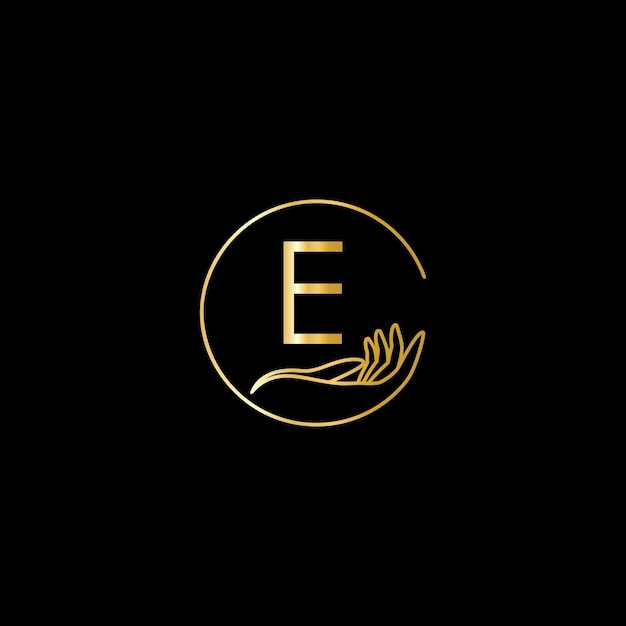 Letter Monogram design elements graceful template Gold Beauty Industry fashion logo business