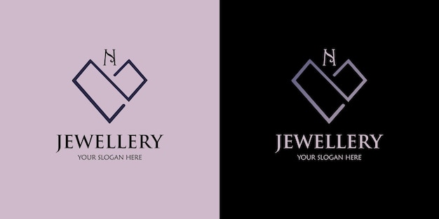 Letter N Diamond Logo Design