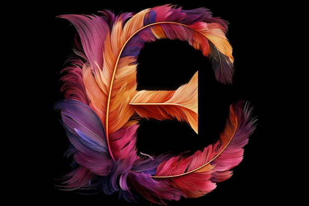 Vector the letter n is painted in colorful colors