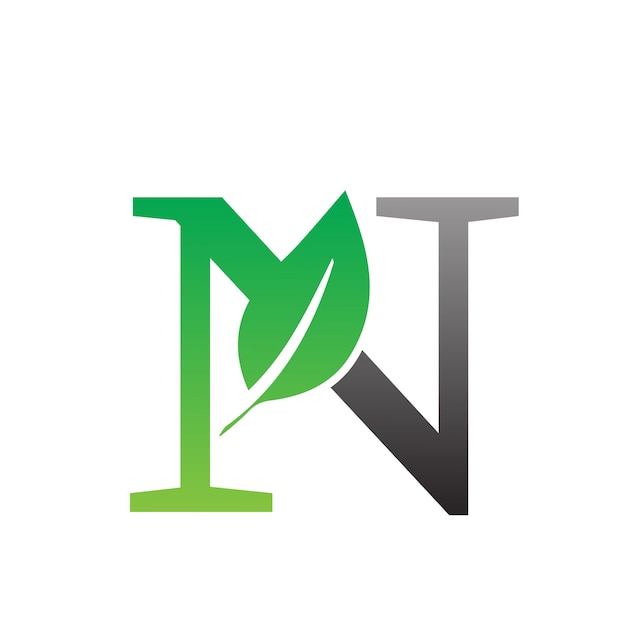 Letter N logo design template