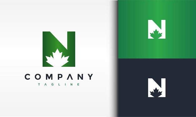 letter n maple logo