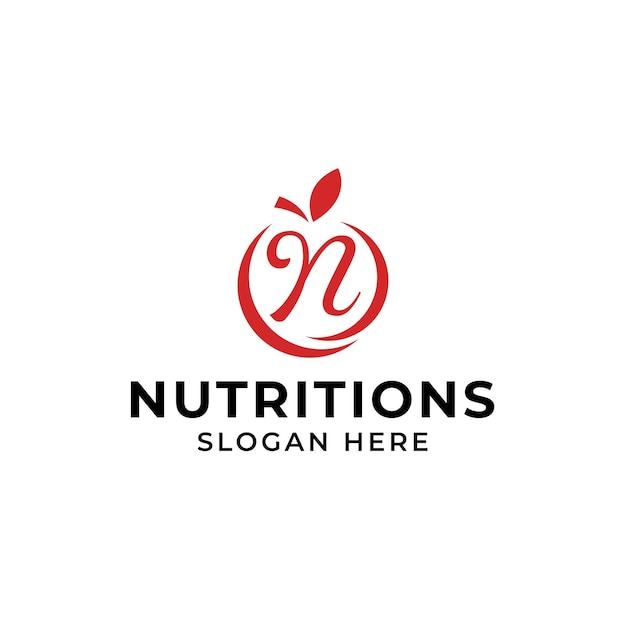 Letter N nutrition logo