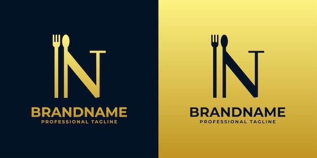 Letter N restaurant logo suitable for any business related to restaurant cafe catering with N initials